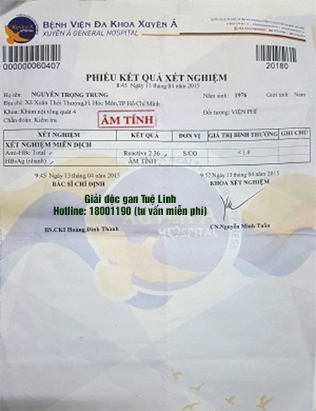 Âm tính virus viêm gan B chỉ sau 6 tháng nhờ tìm đúng phương pháp 1 Âm tính virus viêm gan B chỉ sau 6 tháng nhờ tìm đúng phương pháp 1