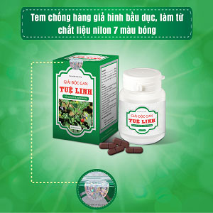 8.  Tem chống hàng giả hình bầu dục, làm từ chất liệu nilon 7 màu bóng dán phía trên và phía dưới hộp sản 1