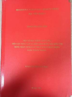 Đề tài: Một số đặc điểm lâm sàng, siêu cấu trúc gan và hiệu quả bước đầu điều trị bệnh nhân viêm gan 1
