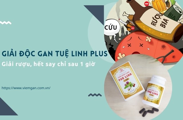 Giải rượu, hết say chỉ sau 1 giờ với Giải độc gan Tuệ Linh mẫu mới Giải rượu, hết say chỉ sau 1 giờ với Giải độc gan Tuệ Linh mẫu mới