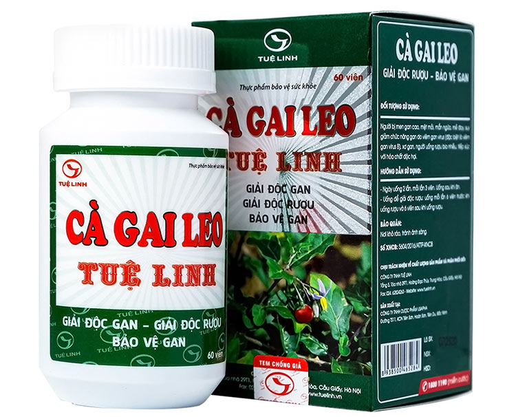 Viên uống Cà gai leo Tuệ Linh - Giải độc gan, bảo vệ gan 1