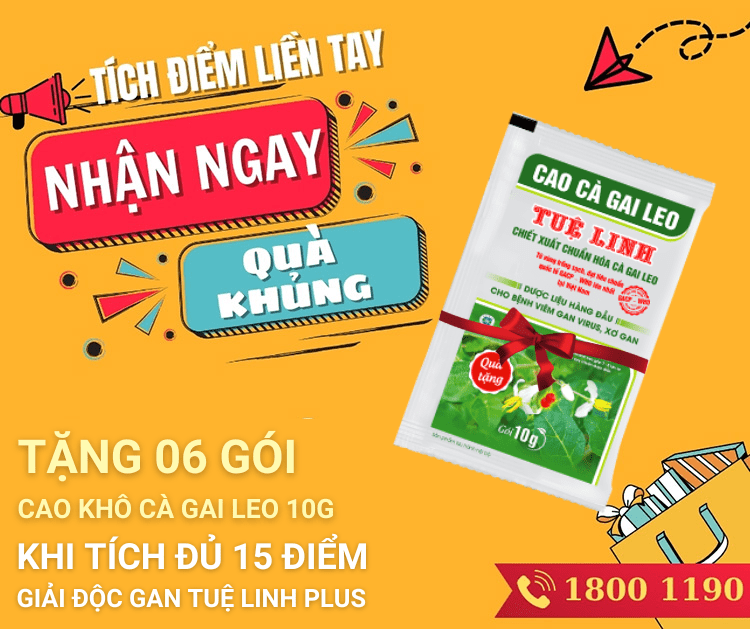 Thông báo Chương trình tích điểm mới của Giải độc gan Tuệ Linh 1